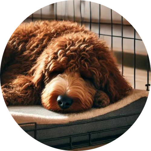 labradoodle-in-bench